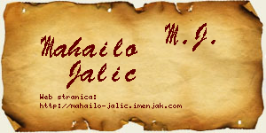 Mahailo Jalić vizit kartica